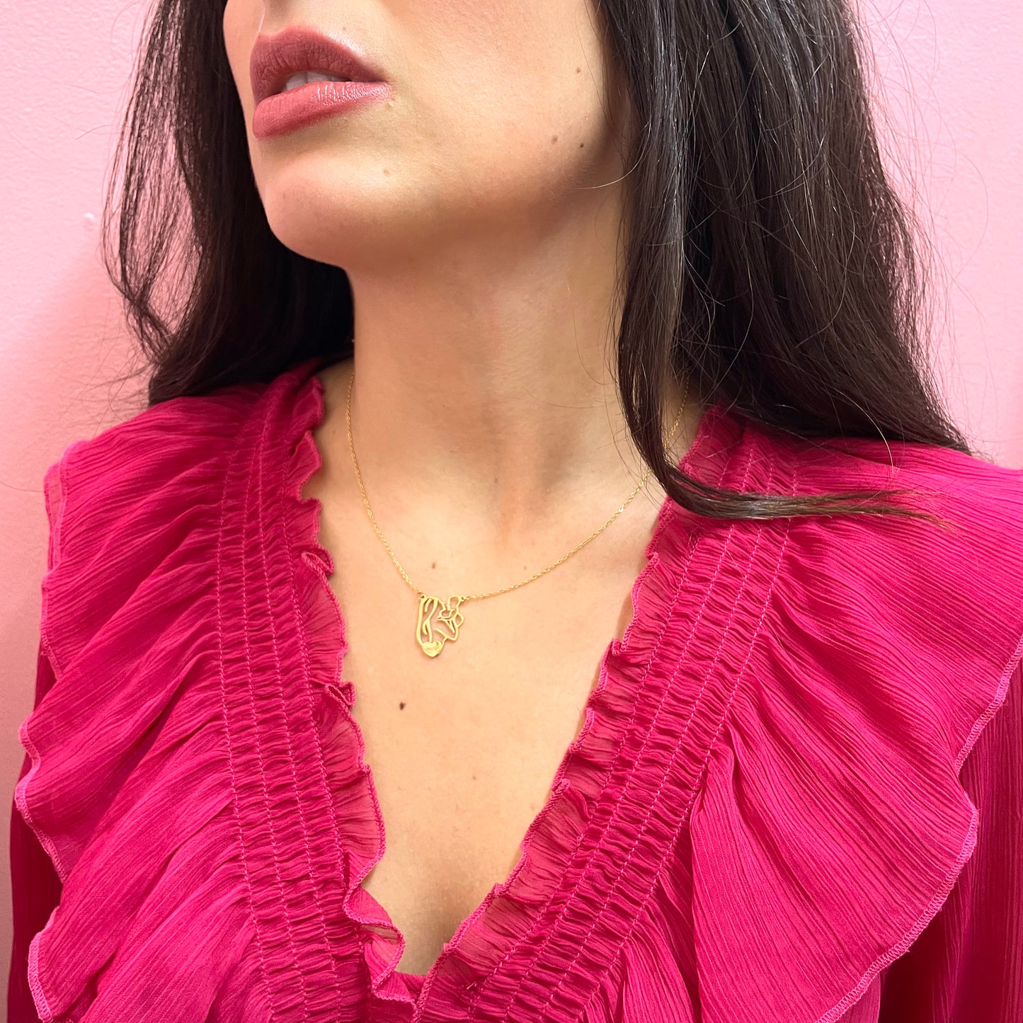 Makupenda - Collana Donna mamma e figlio cuore