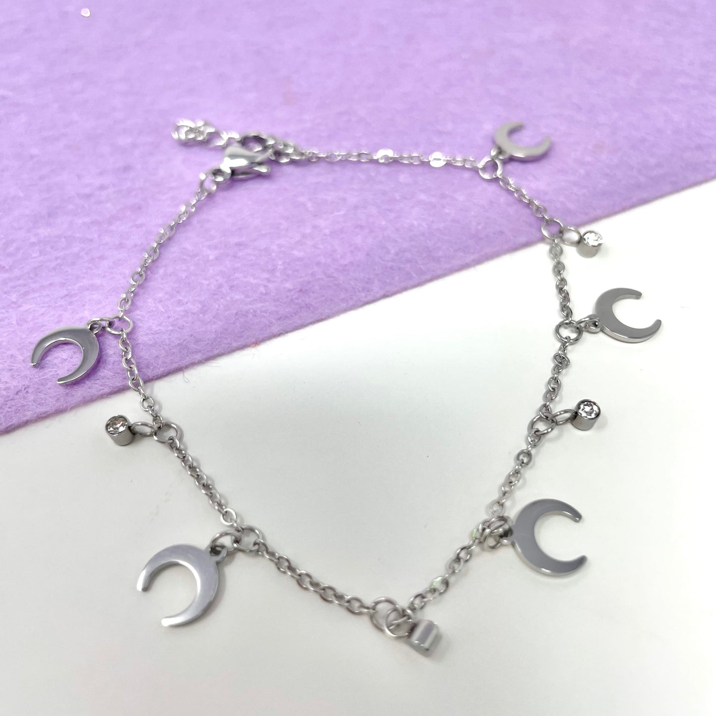 Makupenda - Bracciale Donna luna pendente