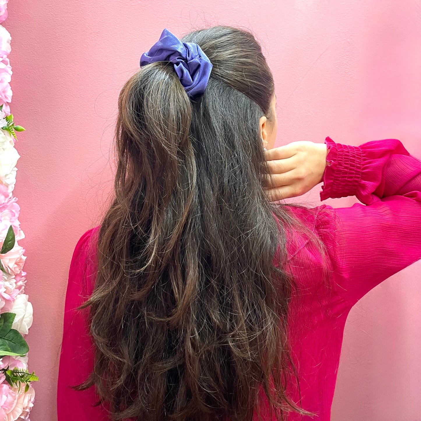 Makupenda - Elastico per capelli Donna scrunchie raso