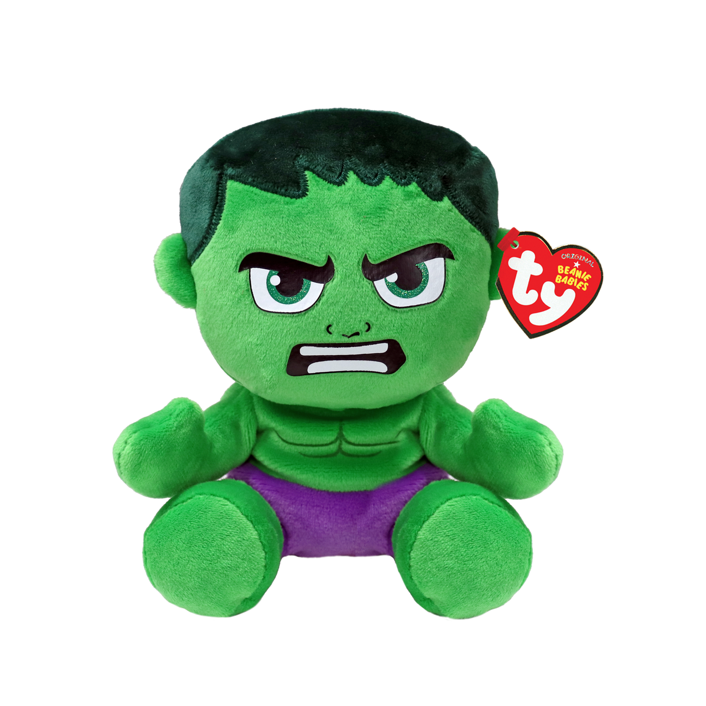 Ty - Peluche medio Marvel 20cm Hulk