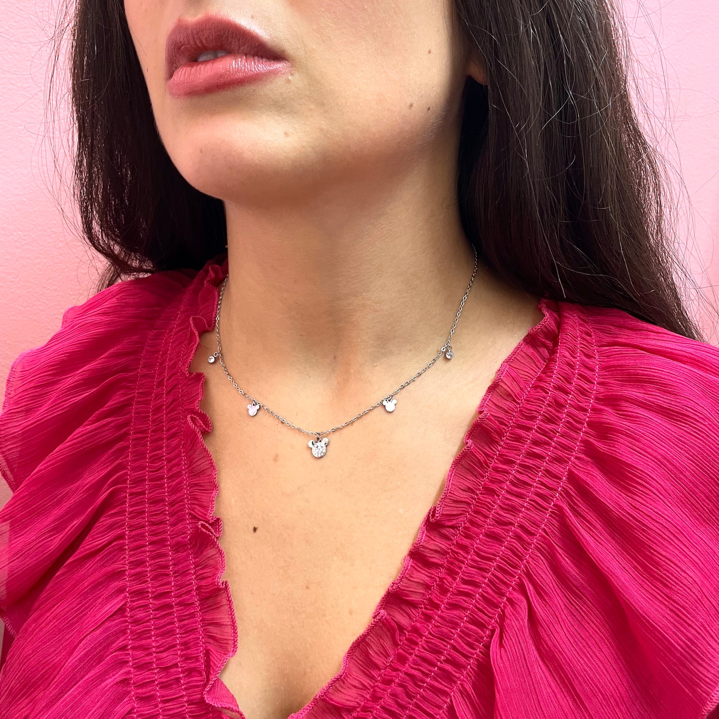 Makupenda - Collana Donna Topolino pendente strass