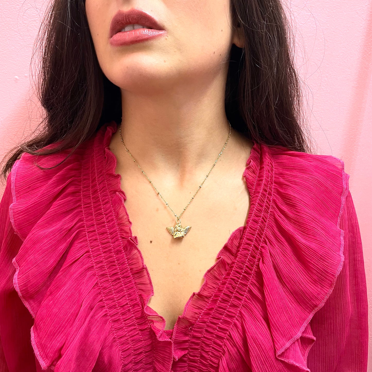Makupenda - Collana Donna angelo putto alato