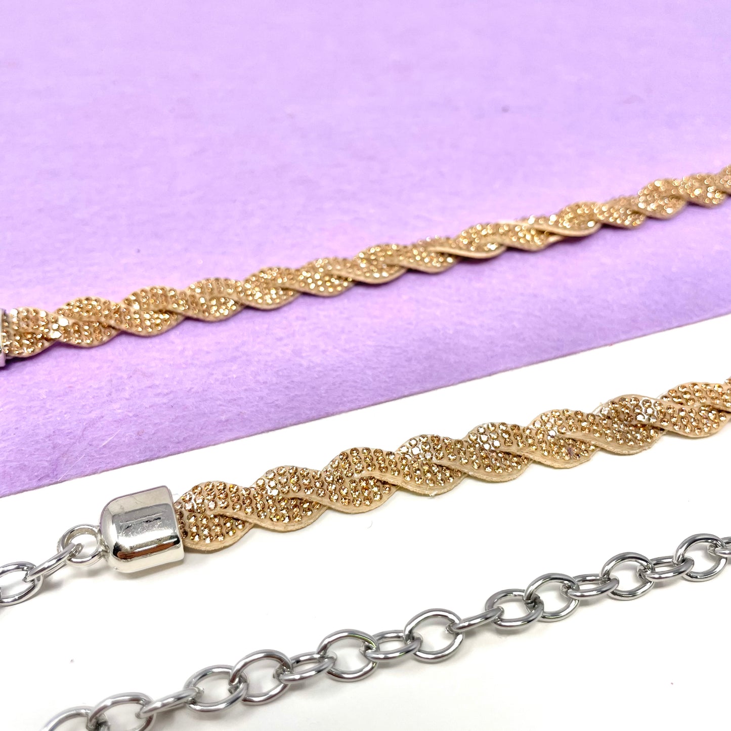 Makupenda - Cintura gioiello Donna treccia strass