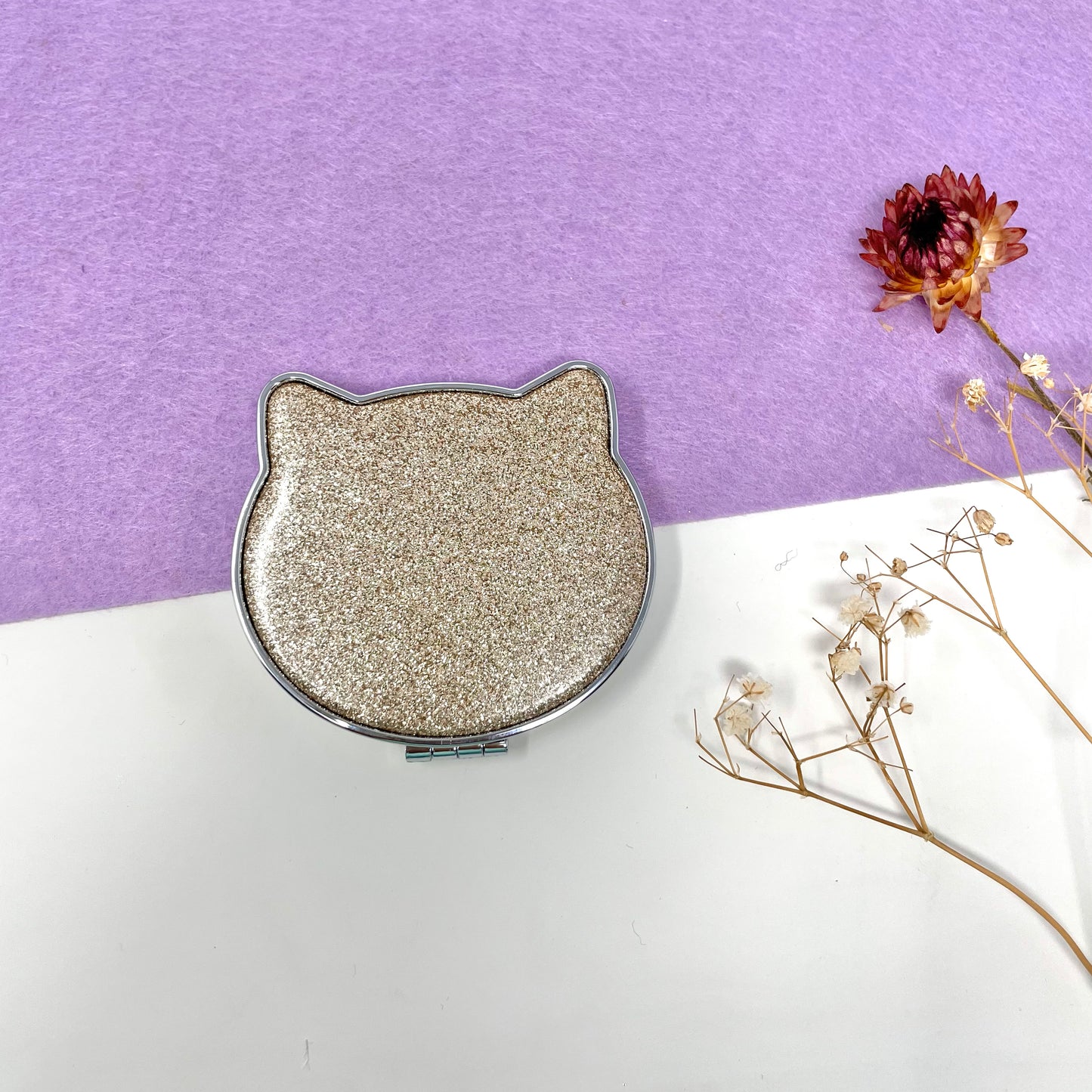 Makupenda - Specchietto gattino glitter