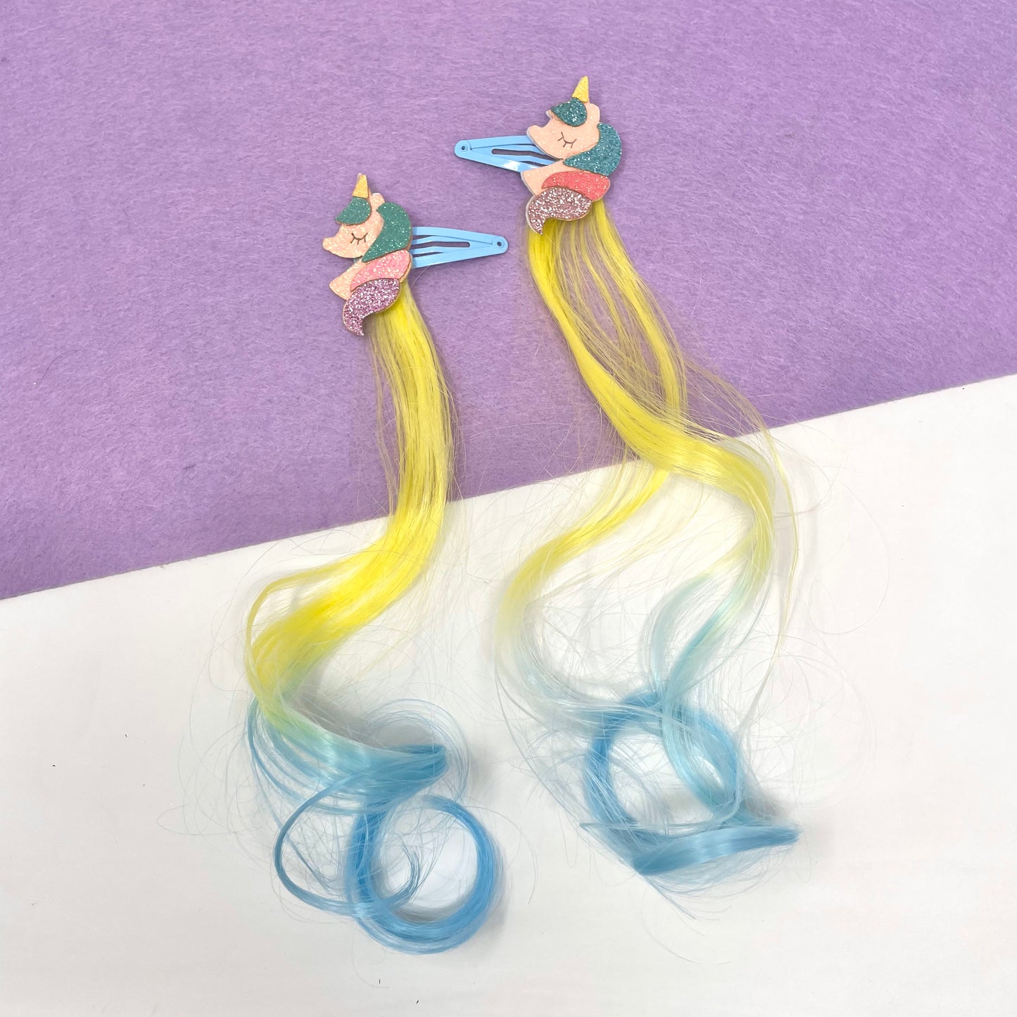 Makupenda - Clic clac bambina unicorni ciocche