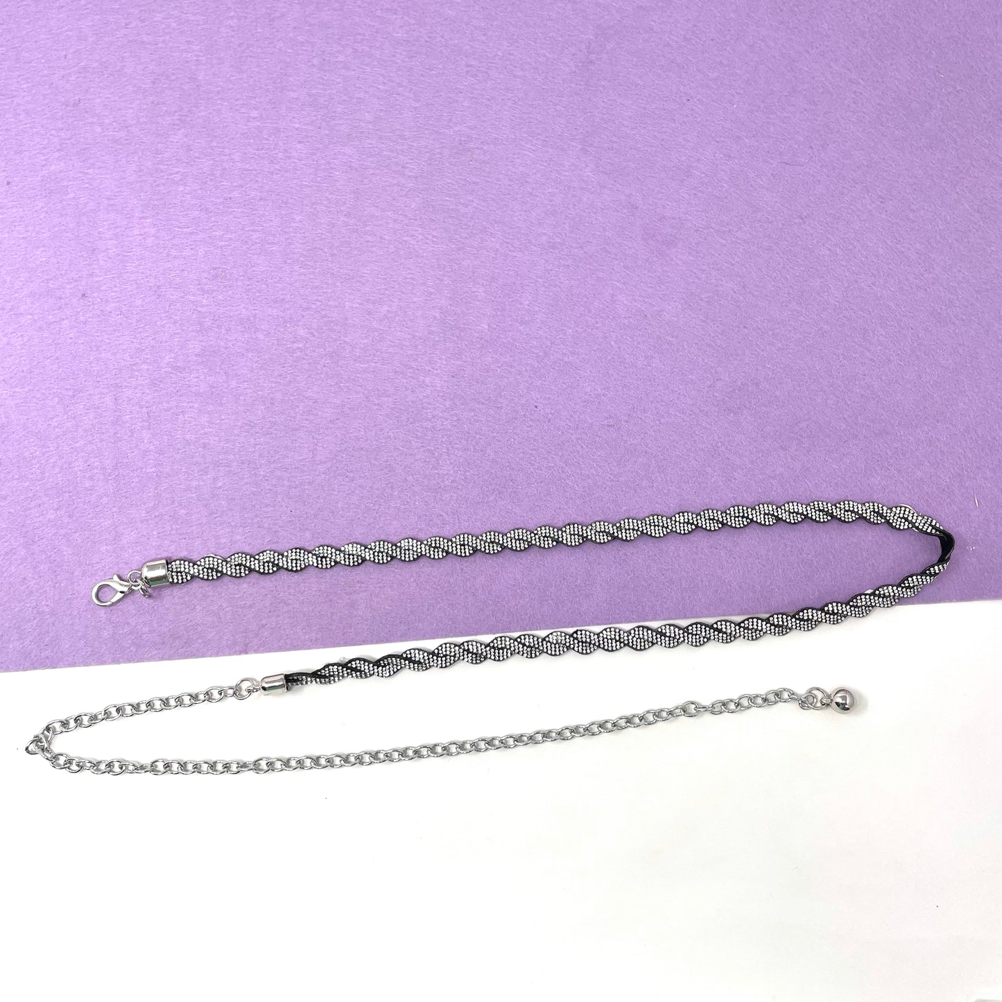 Makupenda - Cintura gioiello Donna treccia strass