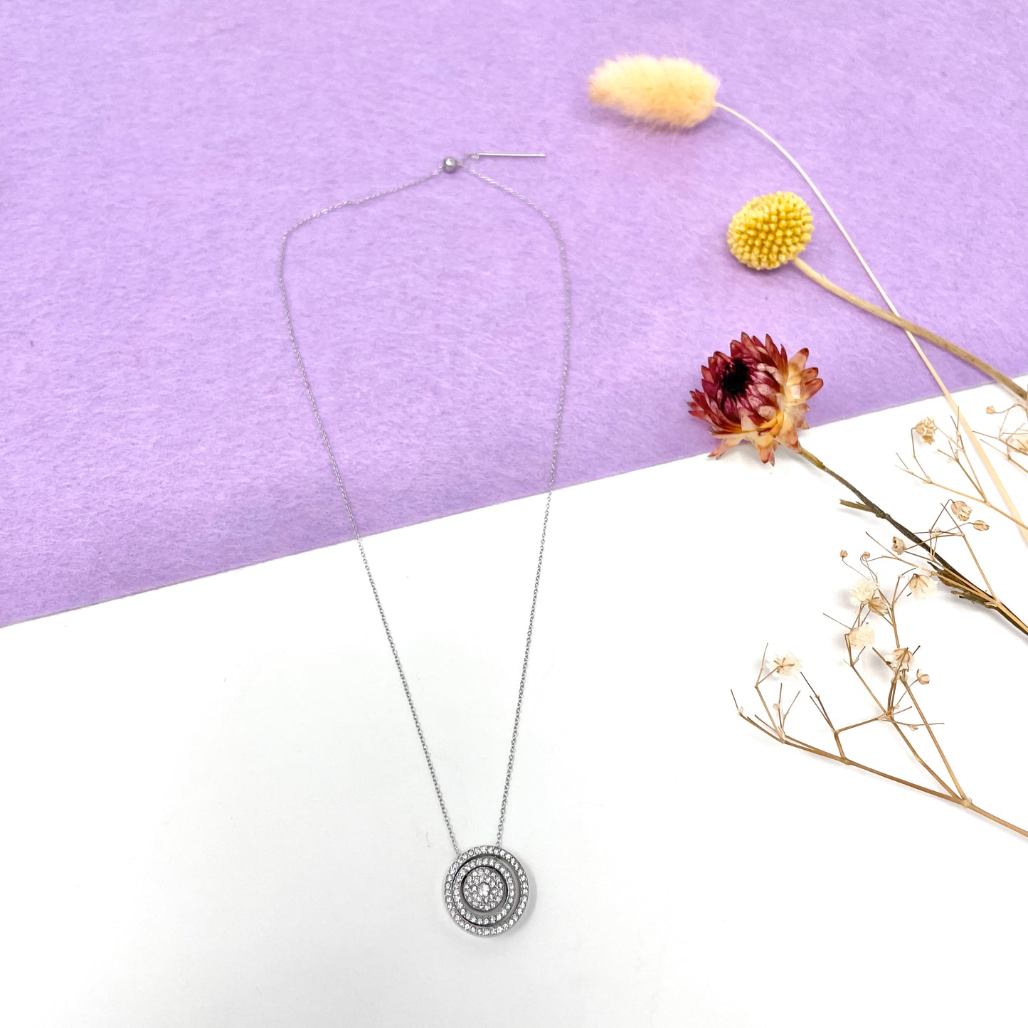 Makupenda - Collana Donna spirale strass