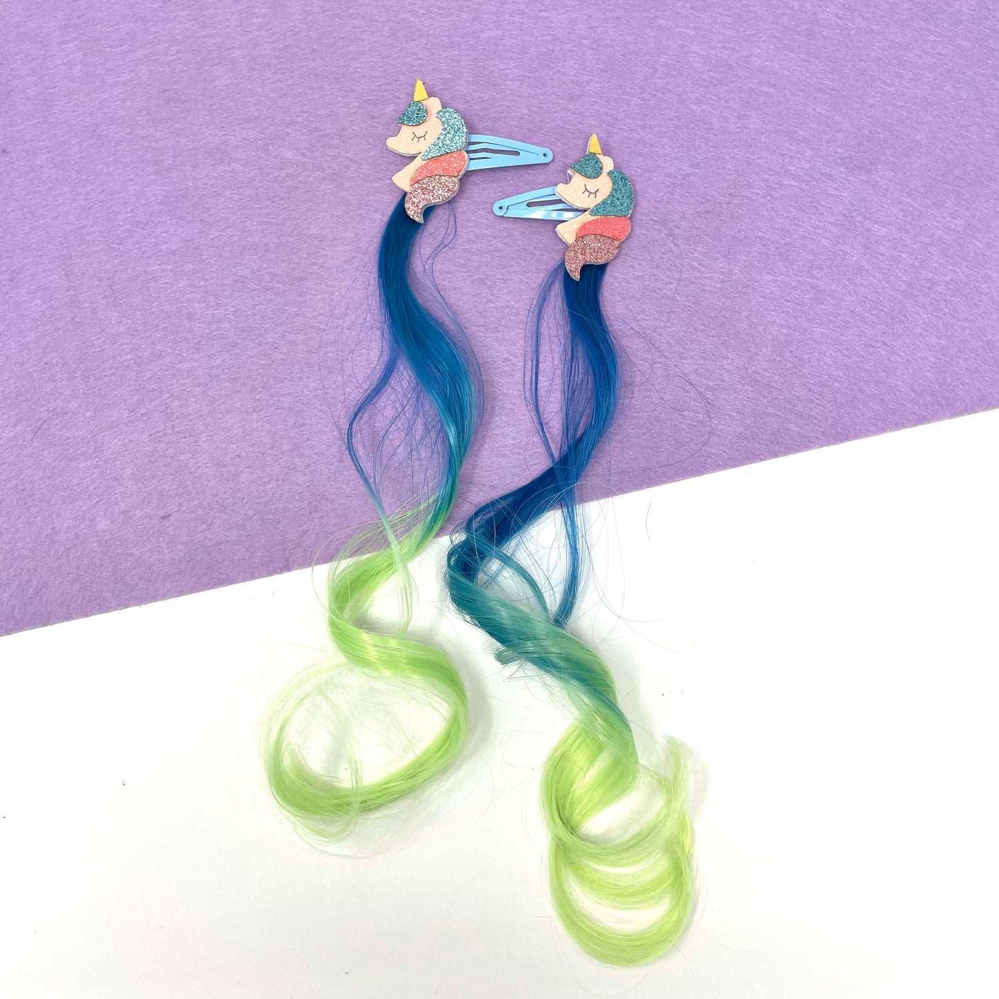 Makupenda - Clic clac bambina unicorni ciocche