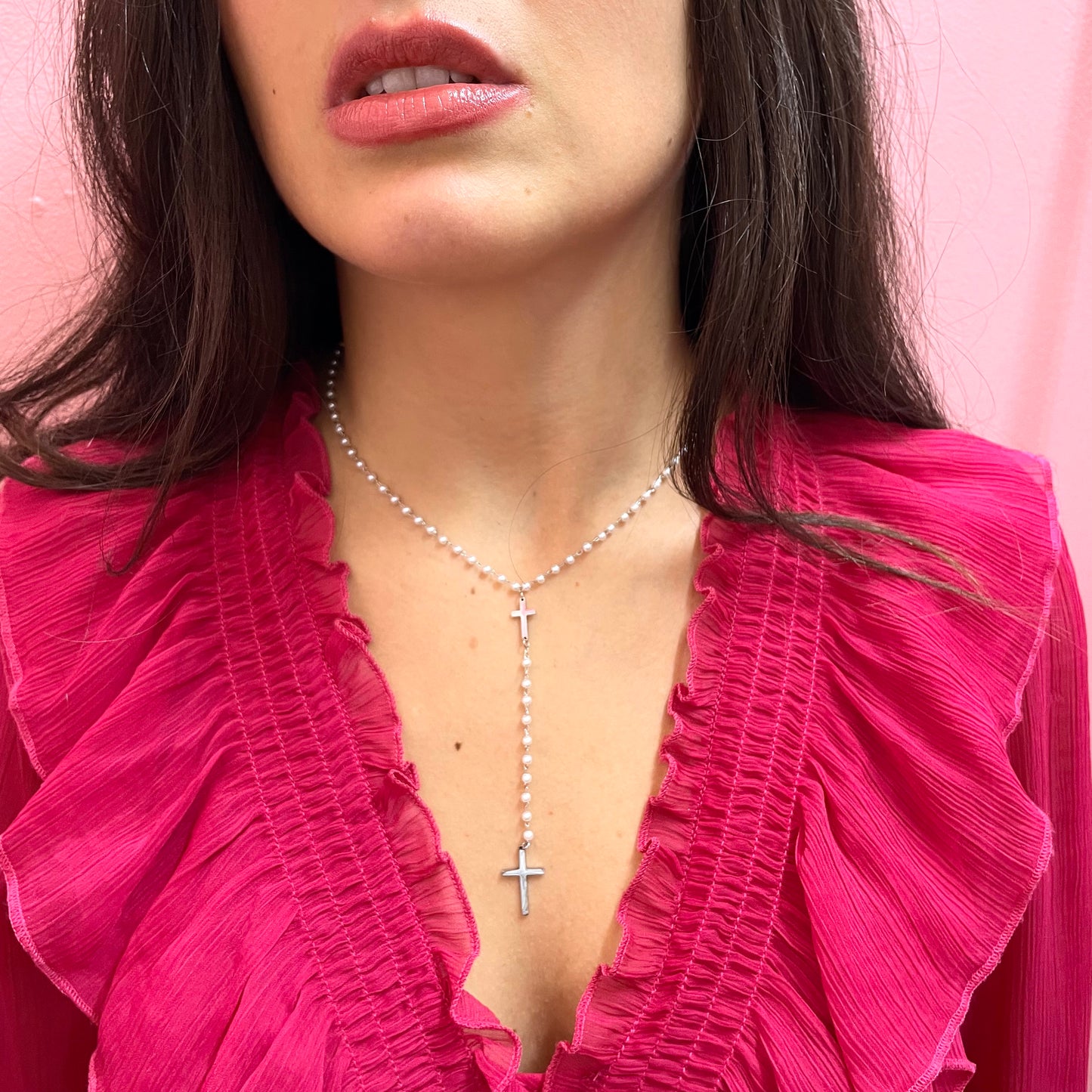 Makupenda - Collana Donna rosario di perle