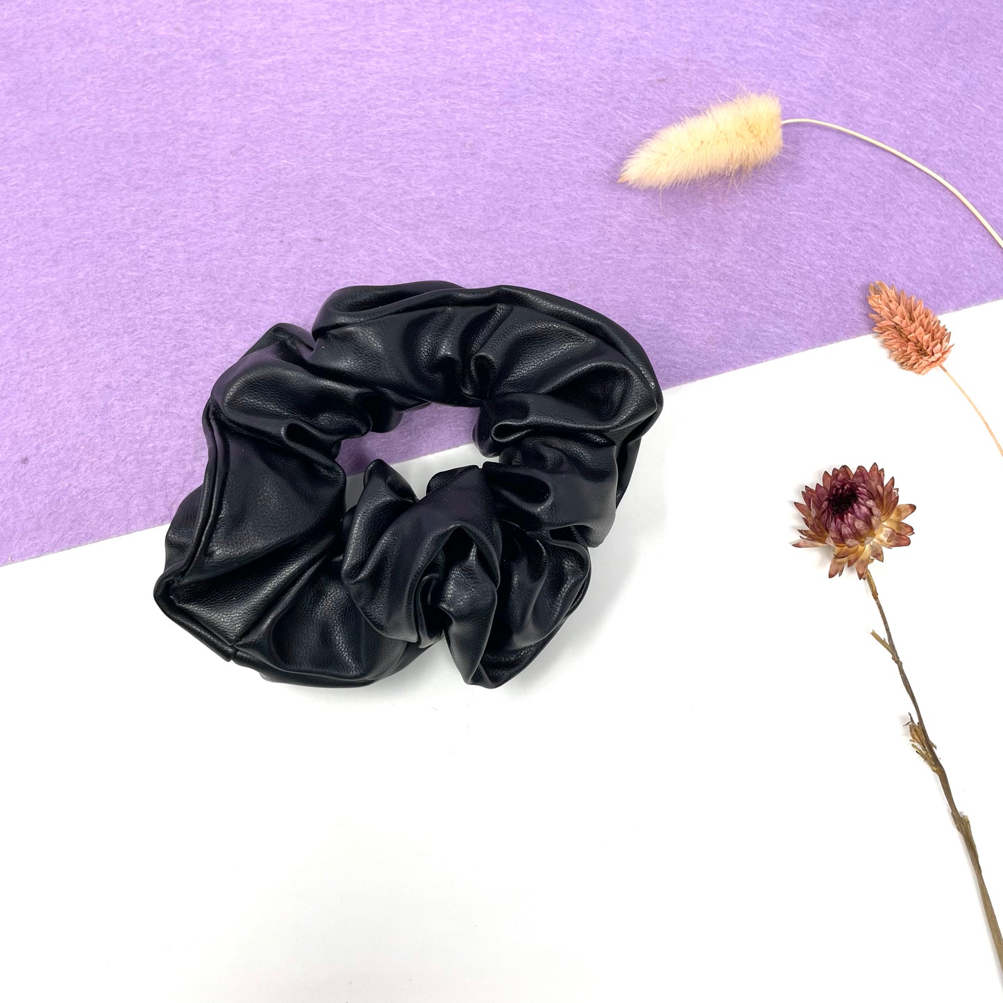Makupenda - Elastico per capelli Donna scrunchie simil pelle