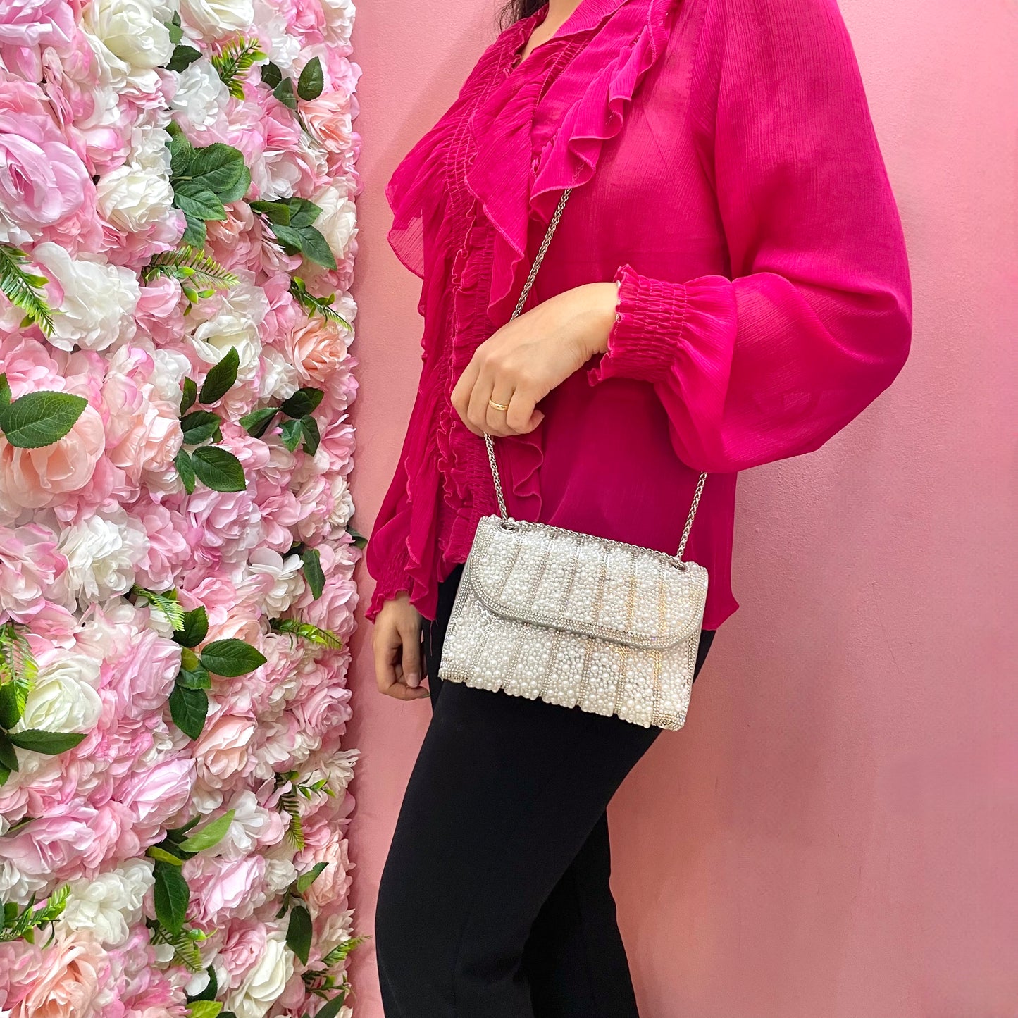 Makupenda - Pochette Donna perle e strass