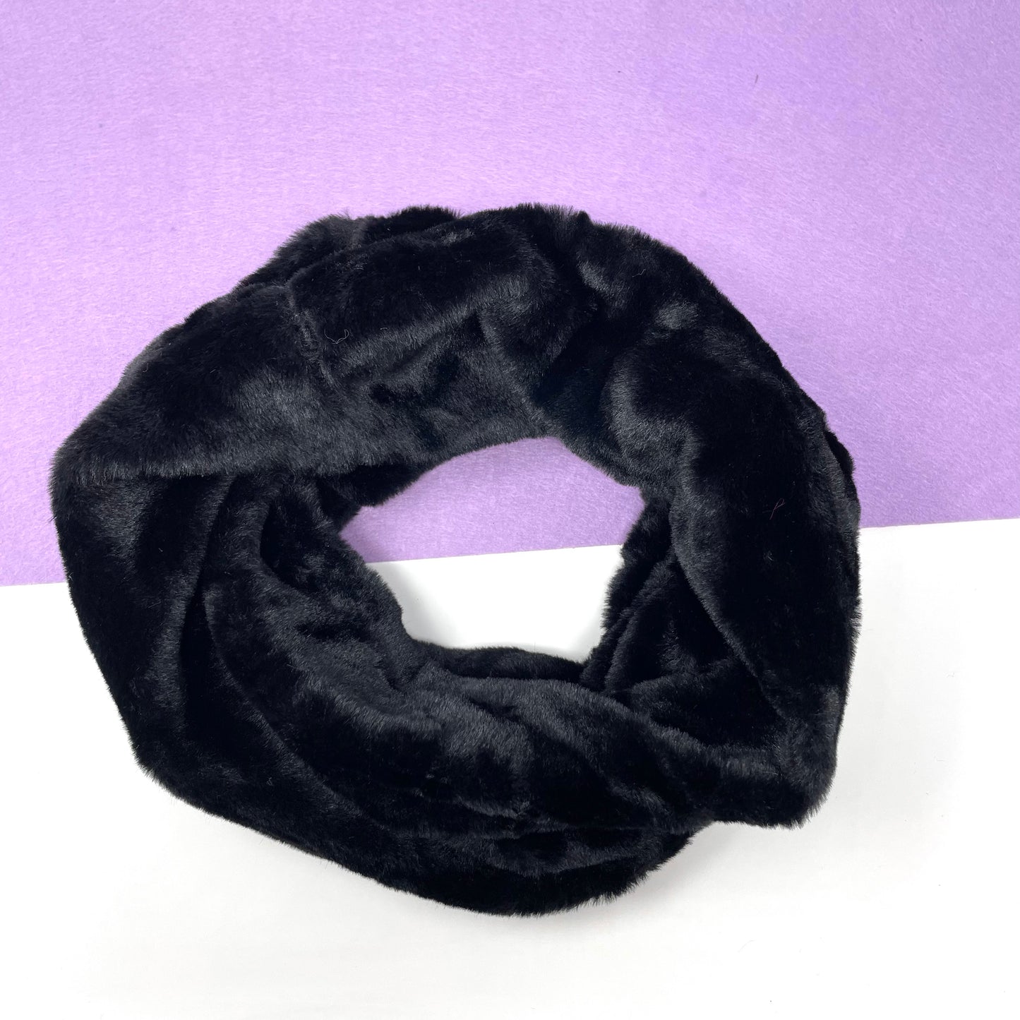 Makupenda - Scaldacollo Donna basic eco pelliccia due giri