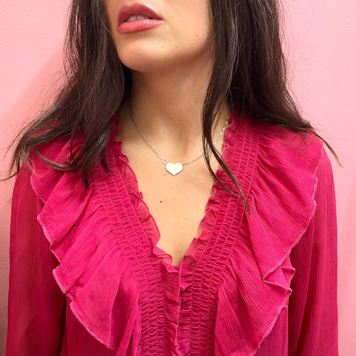 Makupenda - Collana Donna cuore piatto