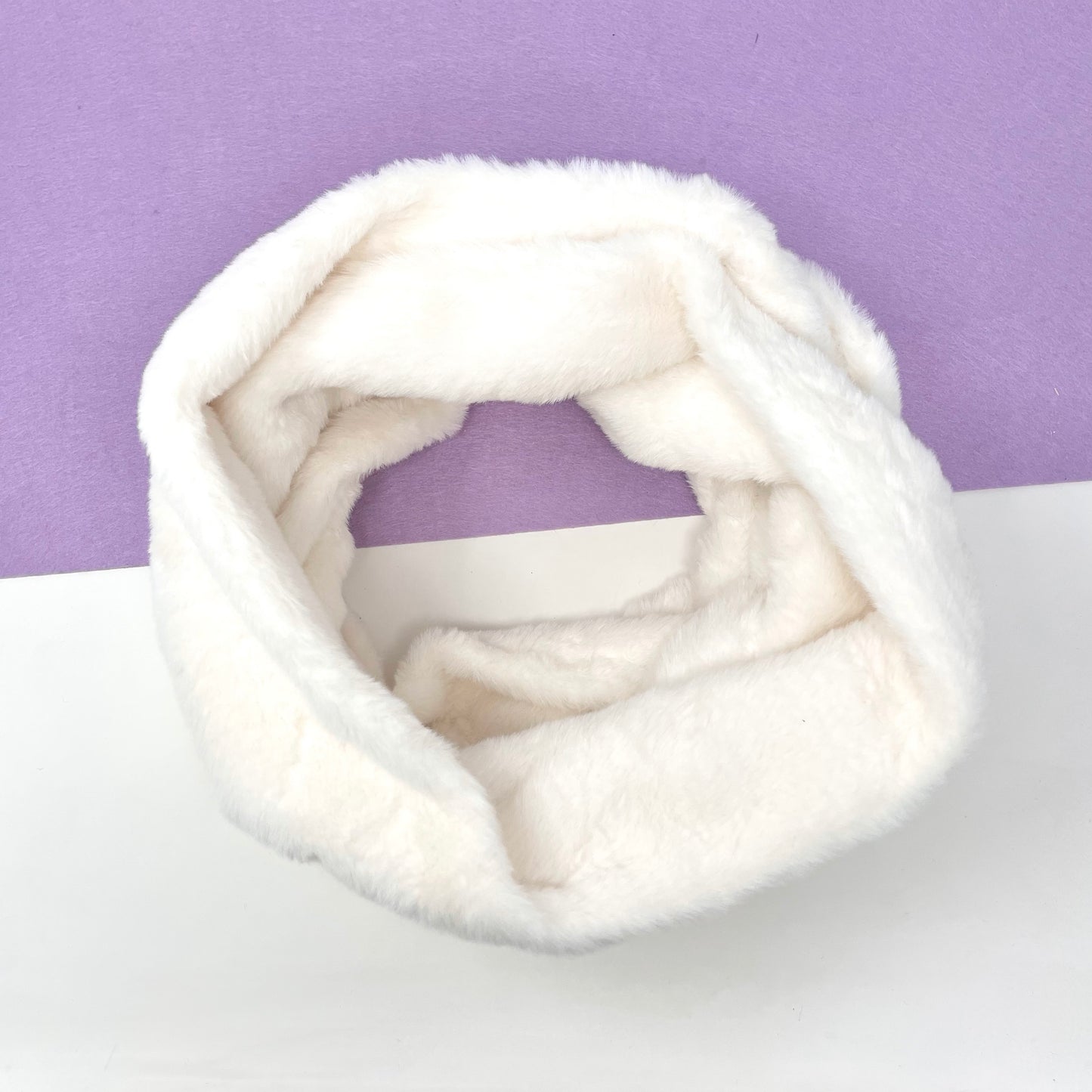 Makupenda - Scaldacollo Donna basic eco pelliccia due giri