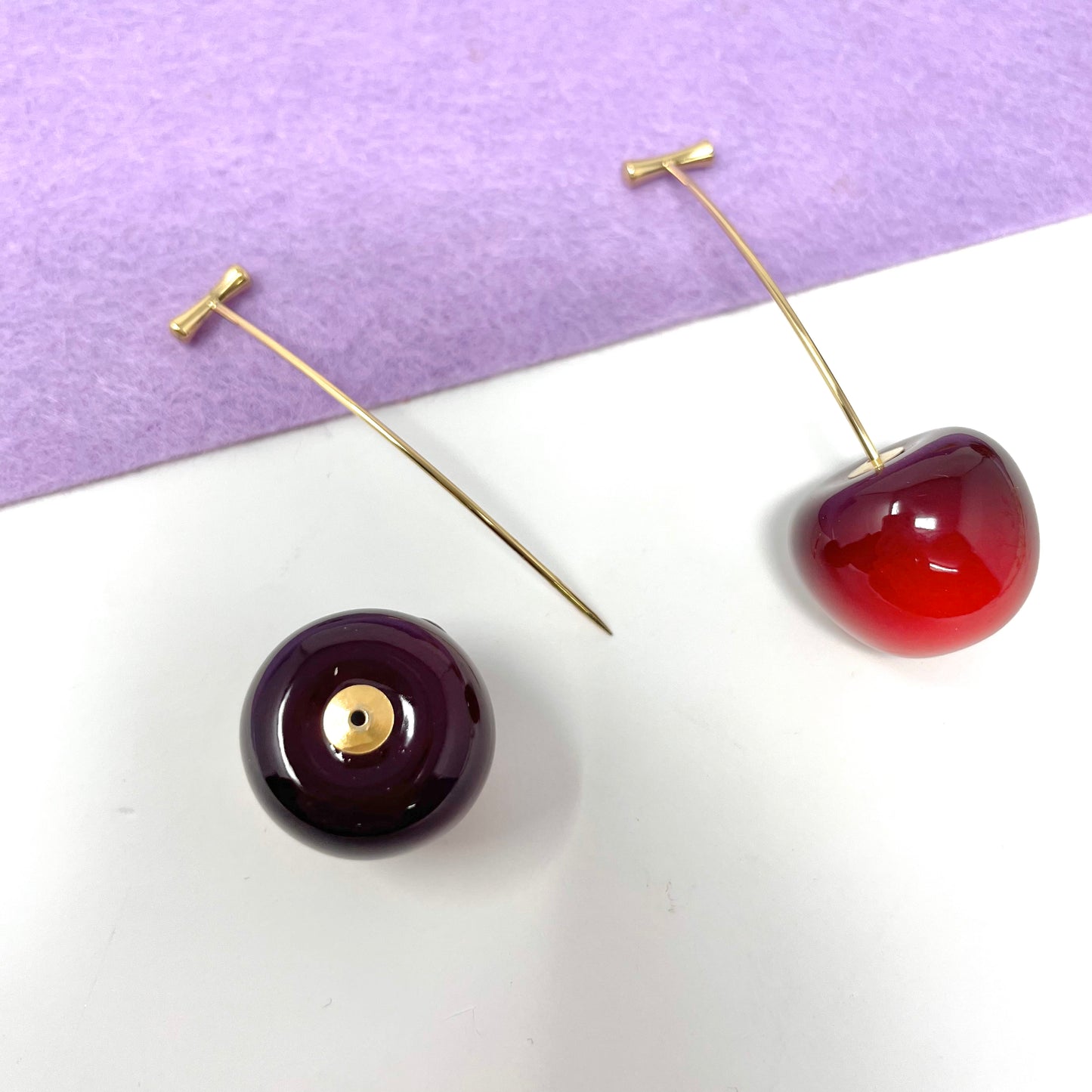 Makupenda - Orecchini donna ciliegia