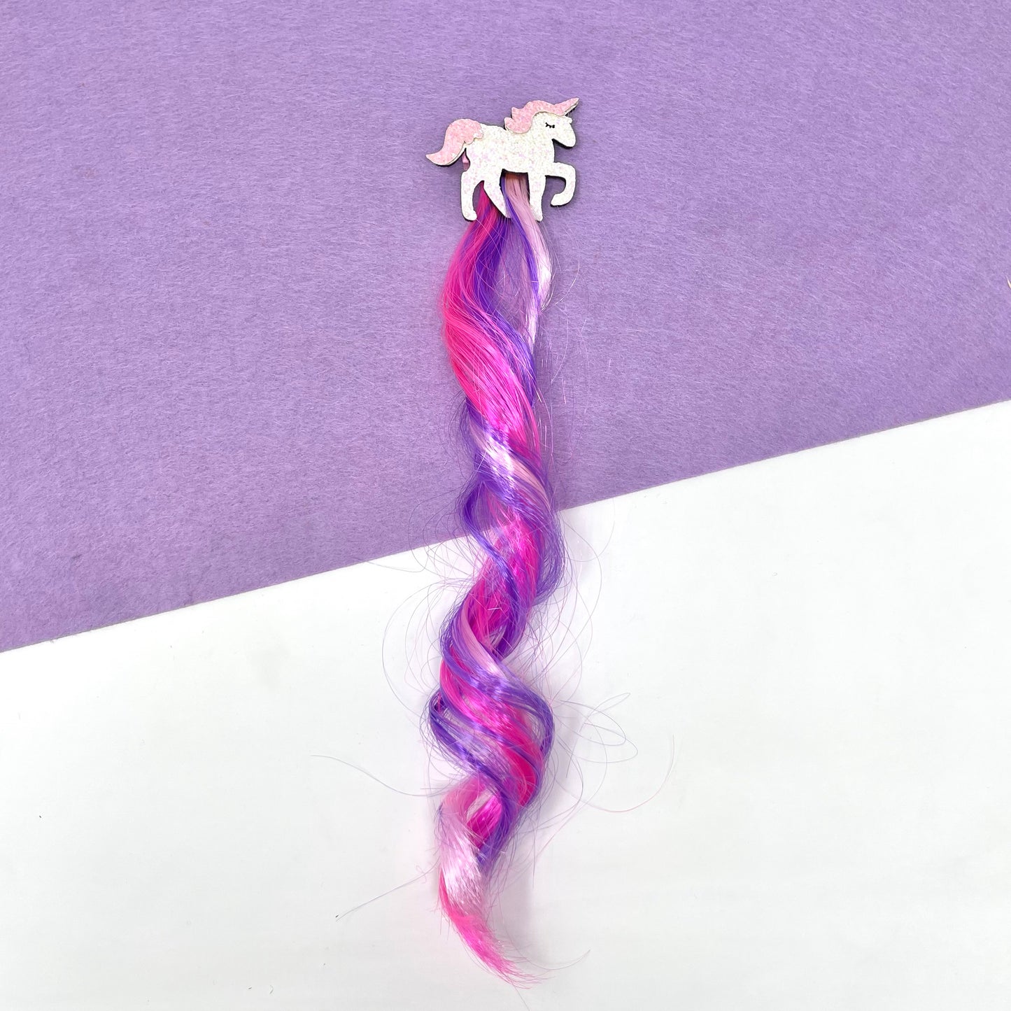 Makupenda - Pinza bambina unicorno ciocca