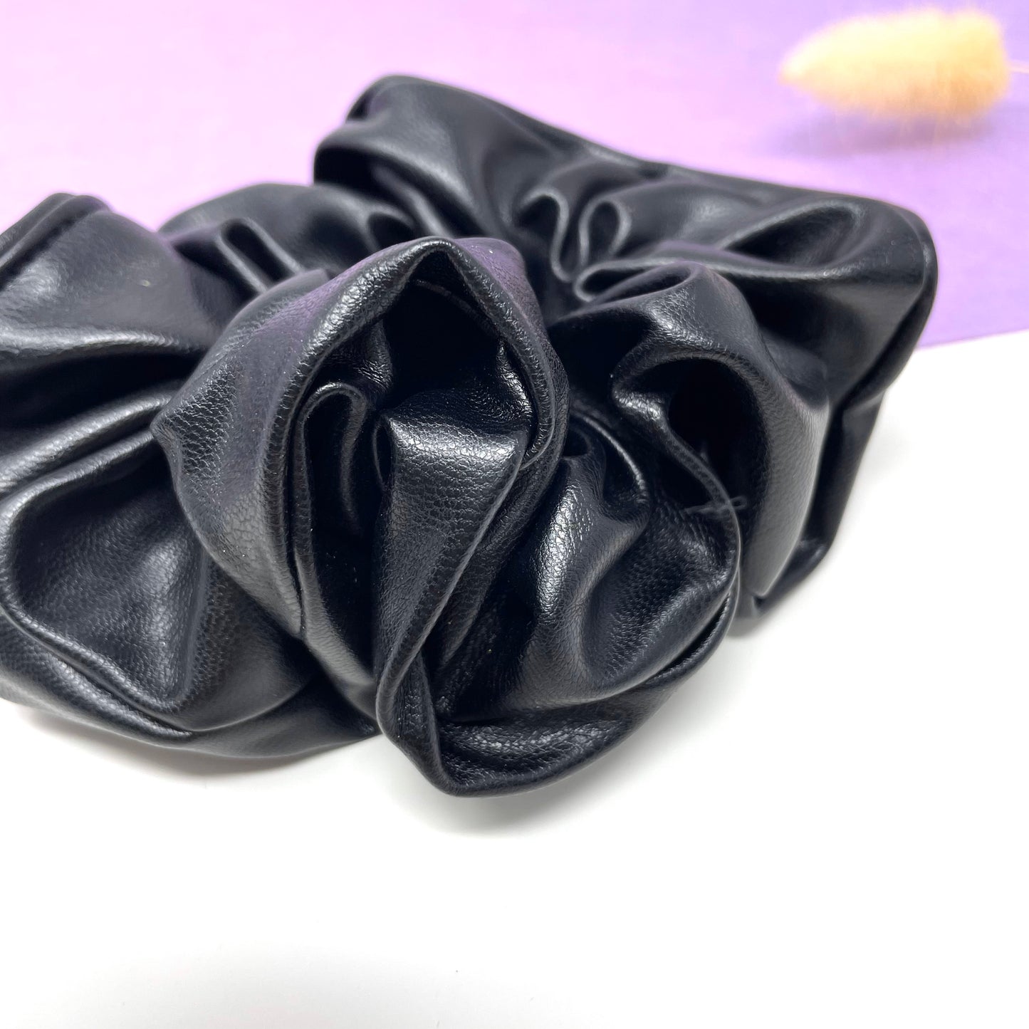 Makupenda - Elastico per capelli Donna scrunchie simil pelle