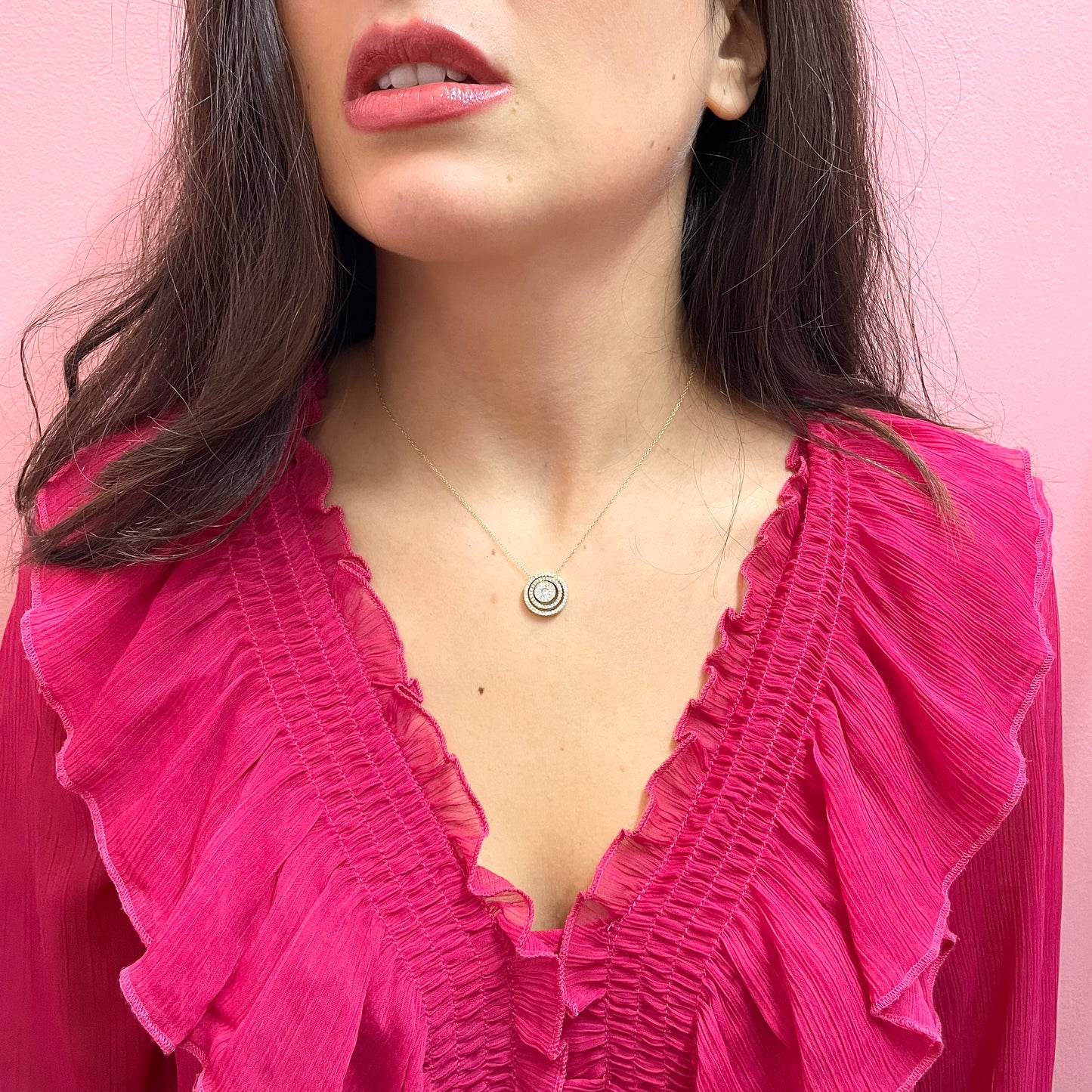 Makupenda - Collana Donna spirale strass