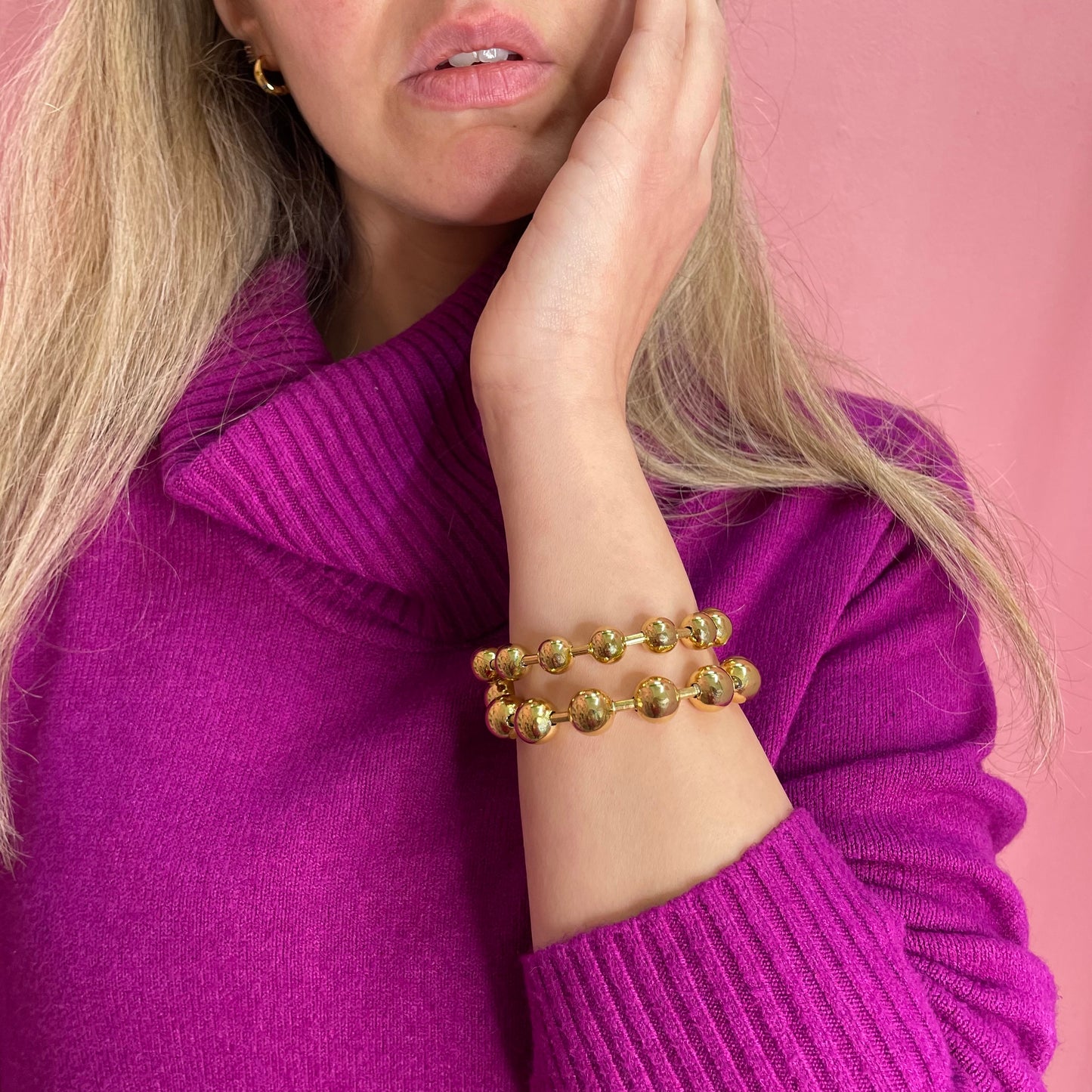 Makupenda - Bracciale Donna doppio sfere