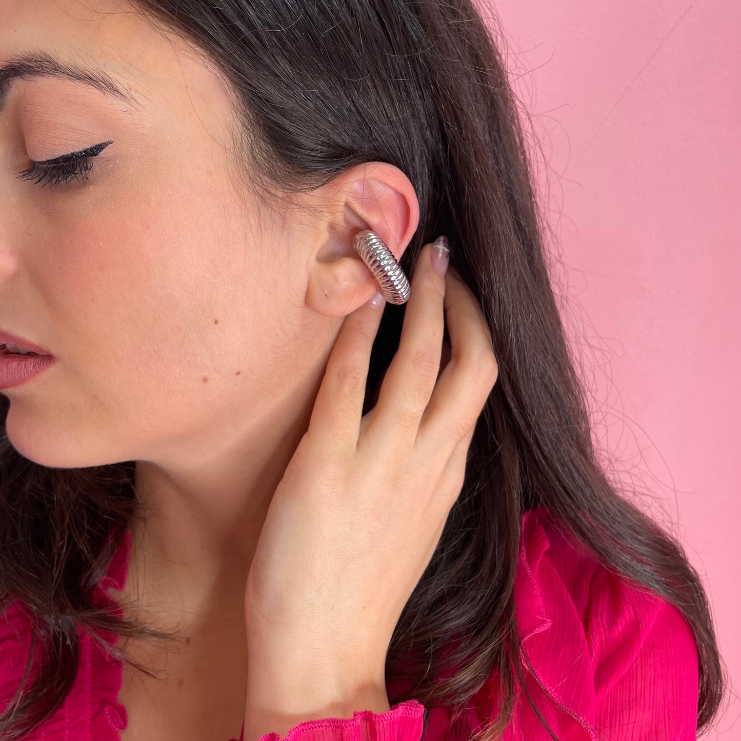 Makupenda - Earcuff Orecchino Mono Donna maxi striato