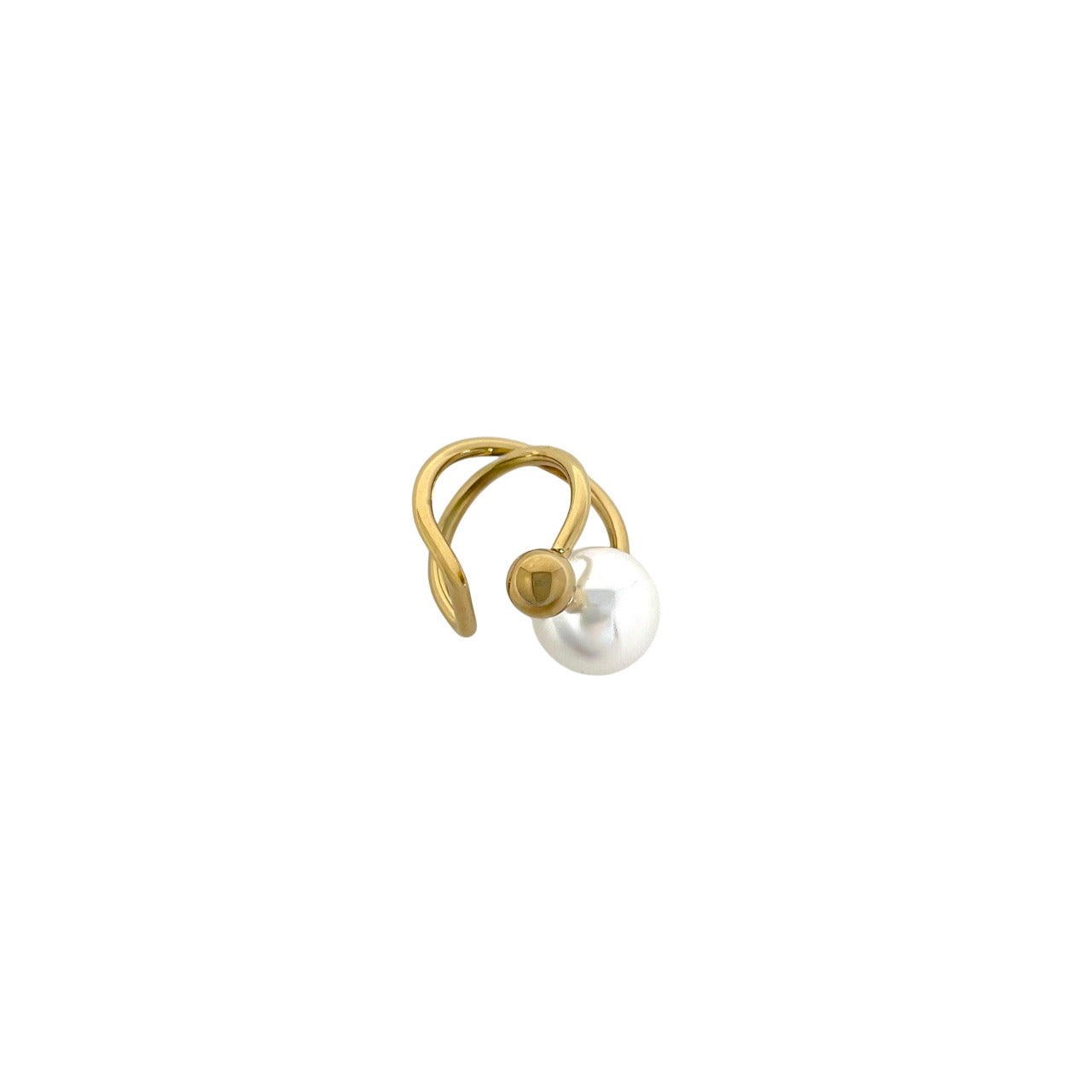 Makupenda - Earcuff Orecchino Mono Donna perla