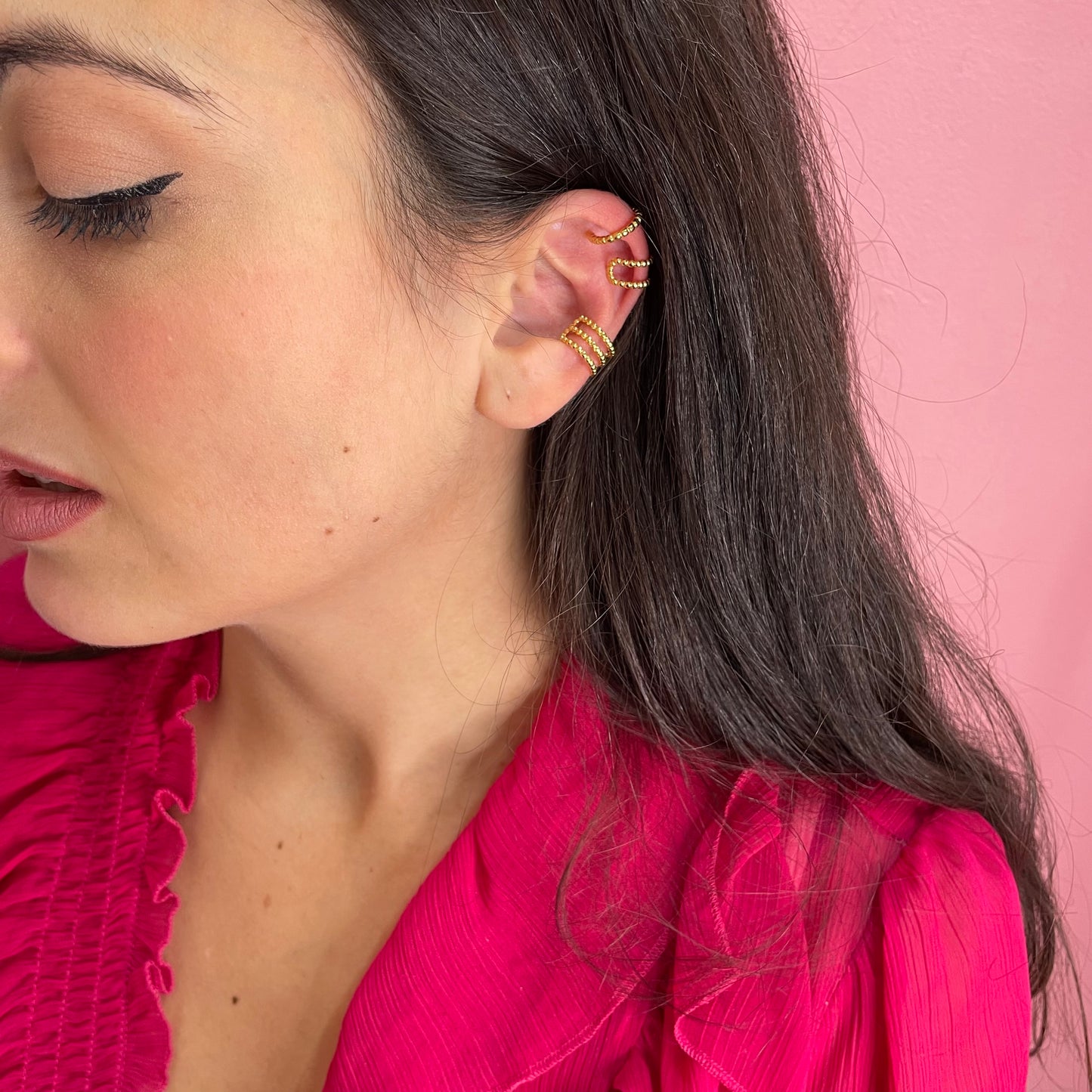 Makupenda - Set di 3 Earcuffs Donna piccoli