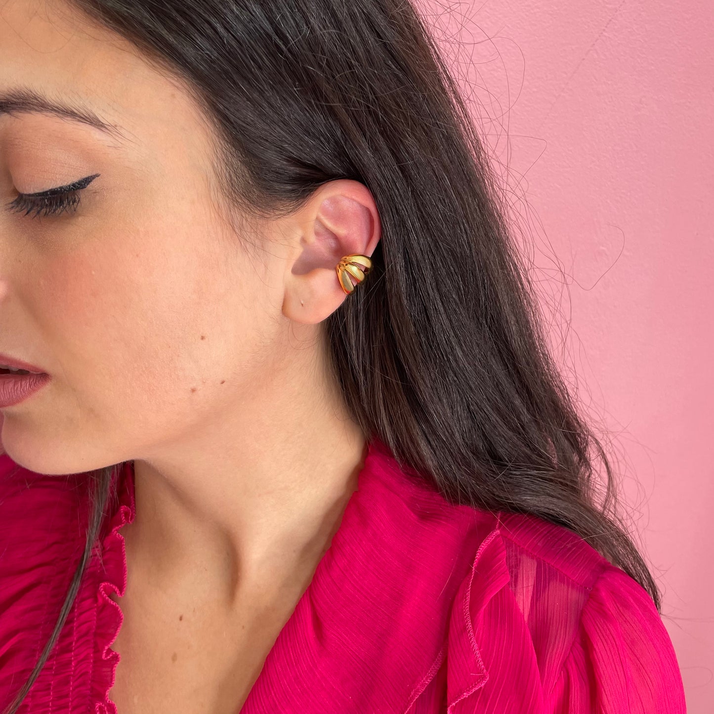 Makupenda - Earcuff Orecchino Mono Donna effetto tris