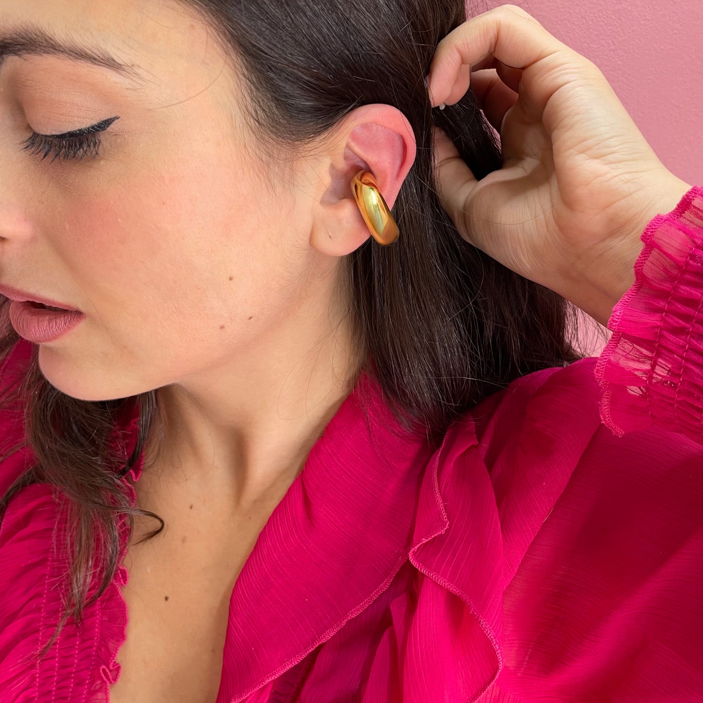 Makupenda - Earcuff Orecchino Mono Donna maxi liscio