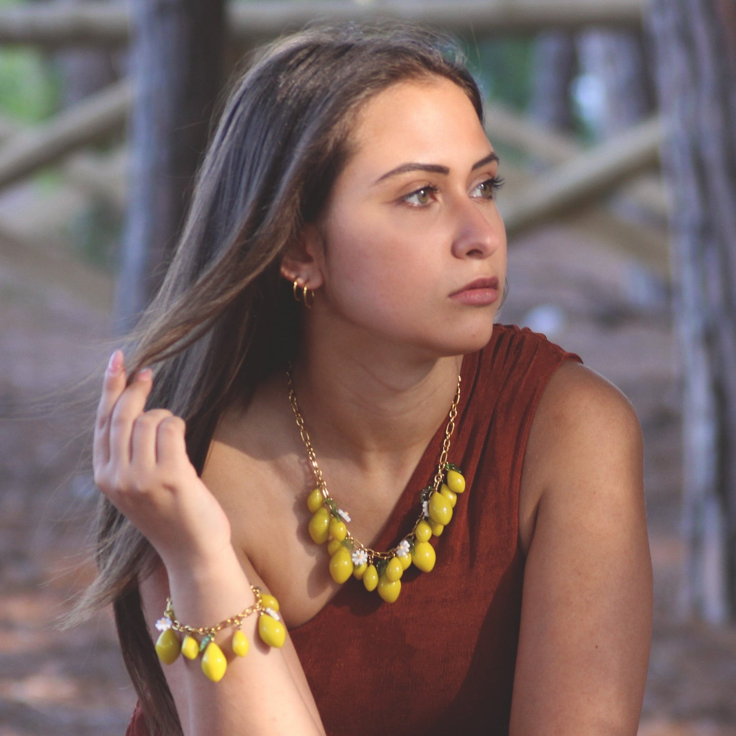 Collana Donna Limoni e Margherite