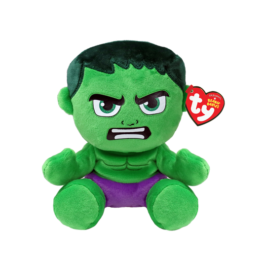 Ty - Peluche medio Marvel 20cm Hulk