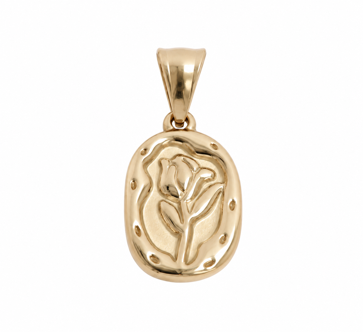 Charm Donna Rosa con Cornice Vintage