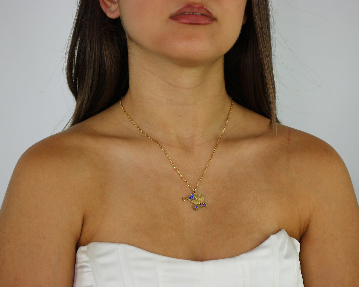 Collana Donna Carrozzina Cuore Base Oro