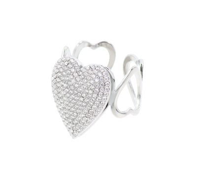 Anello Donna Cuore con Strass