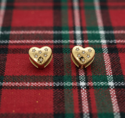 Orecchini Donna Cuori con Strass