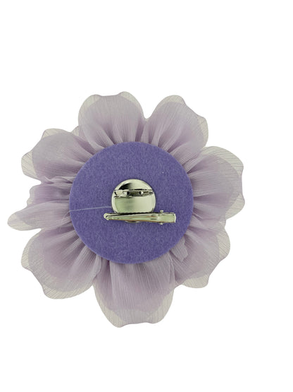 Spilla Donna Fiore Tessuto